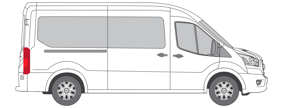 Transit minibüs kaporta çizimi